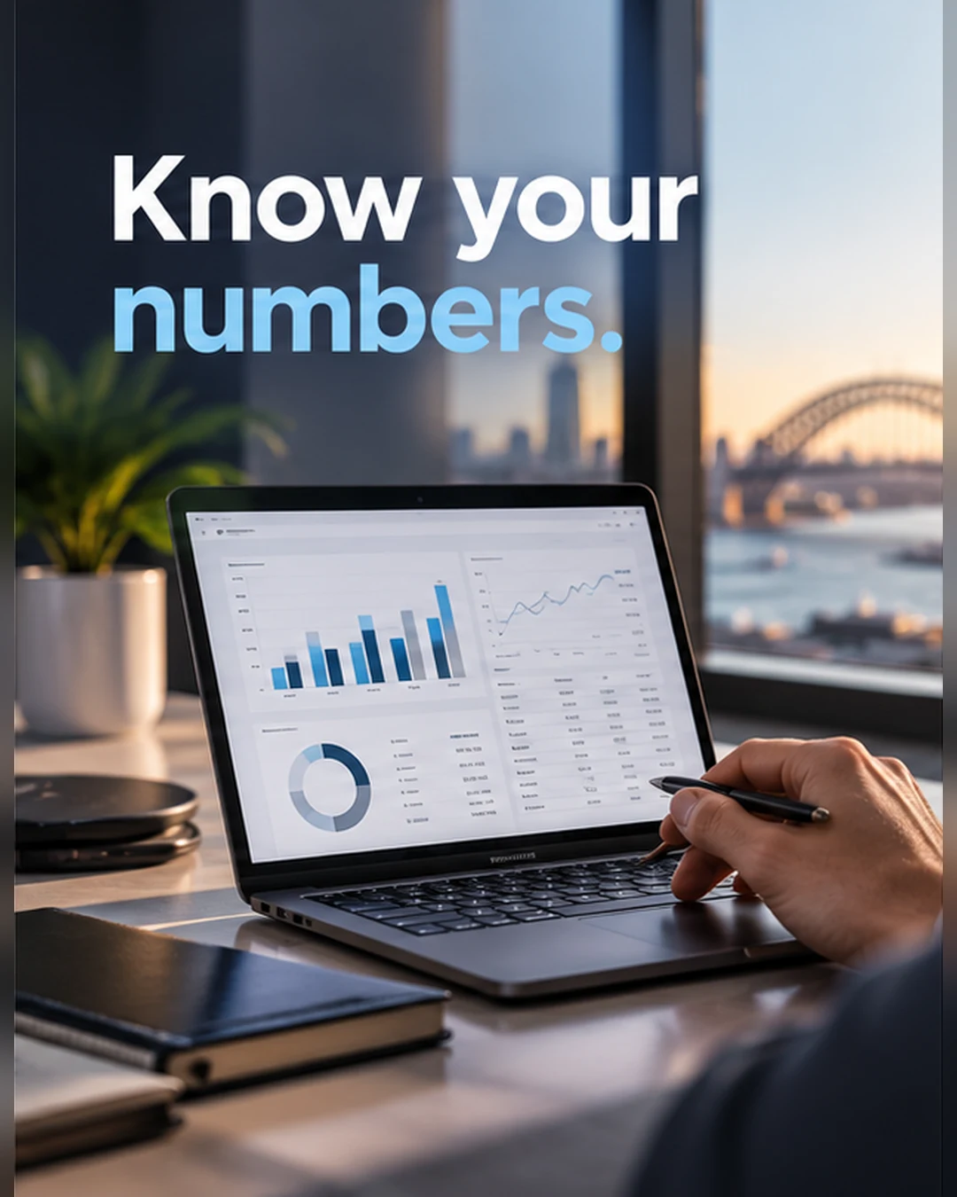 Accountant social media post: Know your numbers.