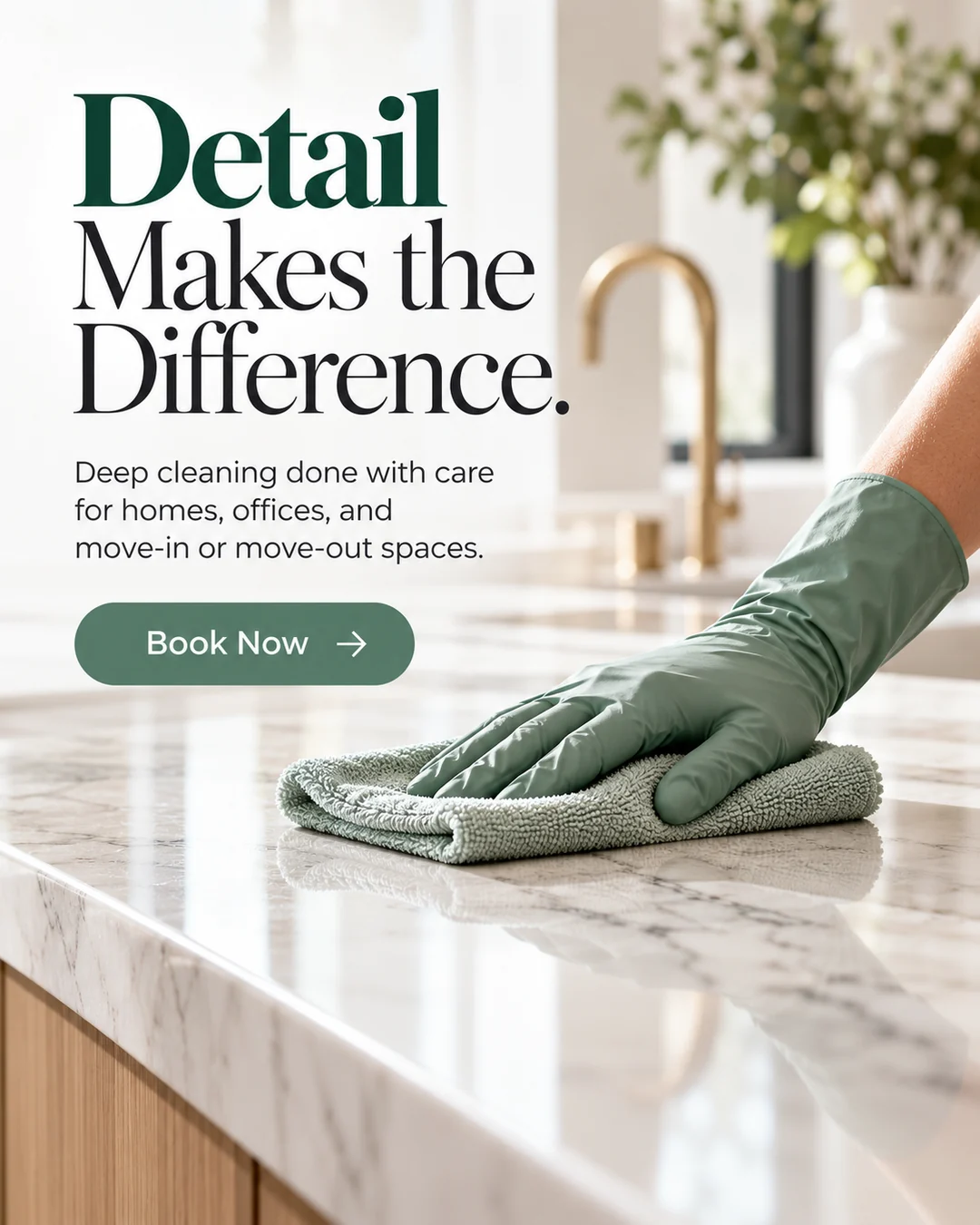 Cleaner social media post: Detail makes the difference.