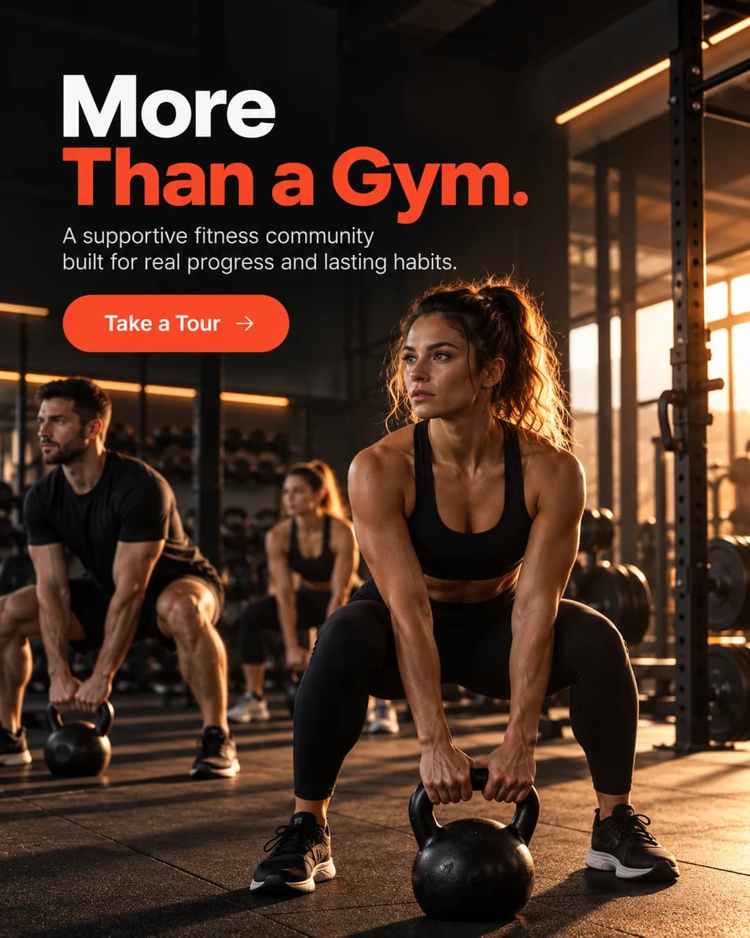 Gym social media post: More than a gym.